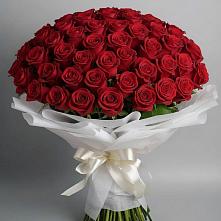 Букет 101 Красная роза Блэк Мэджик в Ермаковском