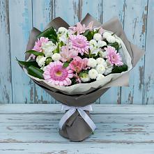 Букет цветов из:  Герберы, Альстромерии и Хризантемы в Ермаковском