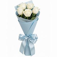 Букет 5 Белых роз Проуд #REPLACE_PRED# Ермаковском