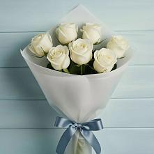 Букет 7 Белых роз Эдлесс Лав #REPLACE_PRED# Ермаковском