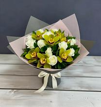 Букет цветов из:  Орхидеи и Розы в Ермаковском