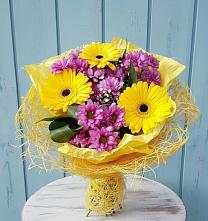Букет цветов из:  Хризантемы и Герберы в Ермаковском