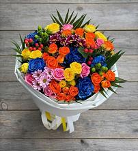 Букет цветов из:  Розы и Хризантемы в Ермаковском
