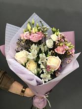 Букет цветов из:  Альстромерии, Розы и Лизиантусы #REPLACE_PRED# Ермаковском