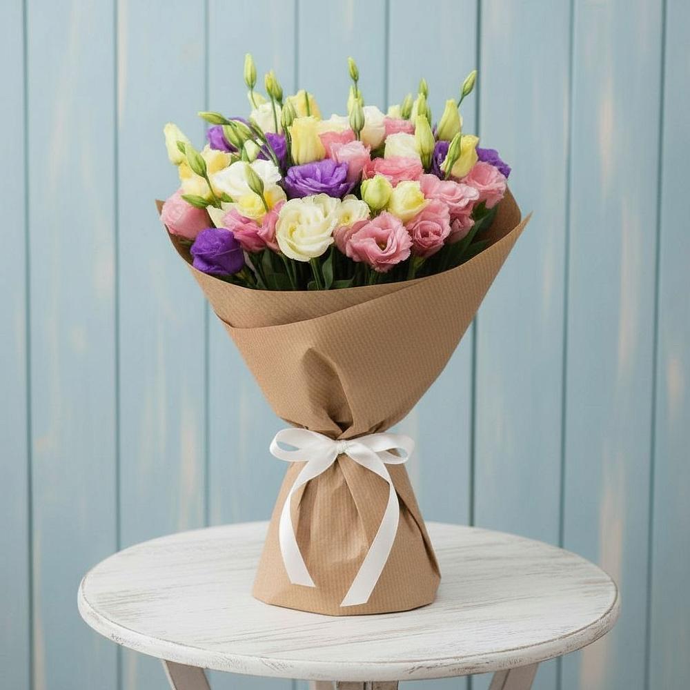 Букет цветов из: Лизиантусы в Ермаковском