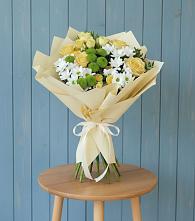 Букет цветов из:  Хризантемы и Розы #REPLACE_PRED# Ермаковском