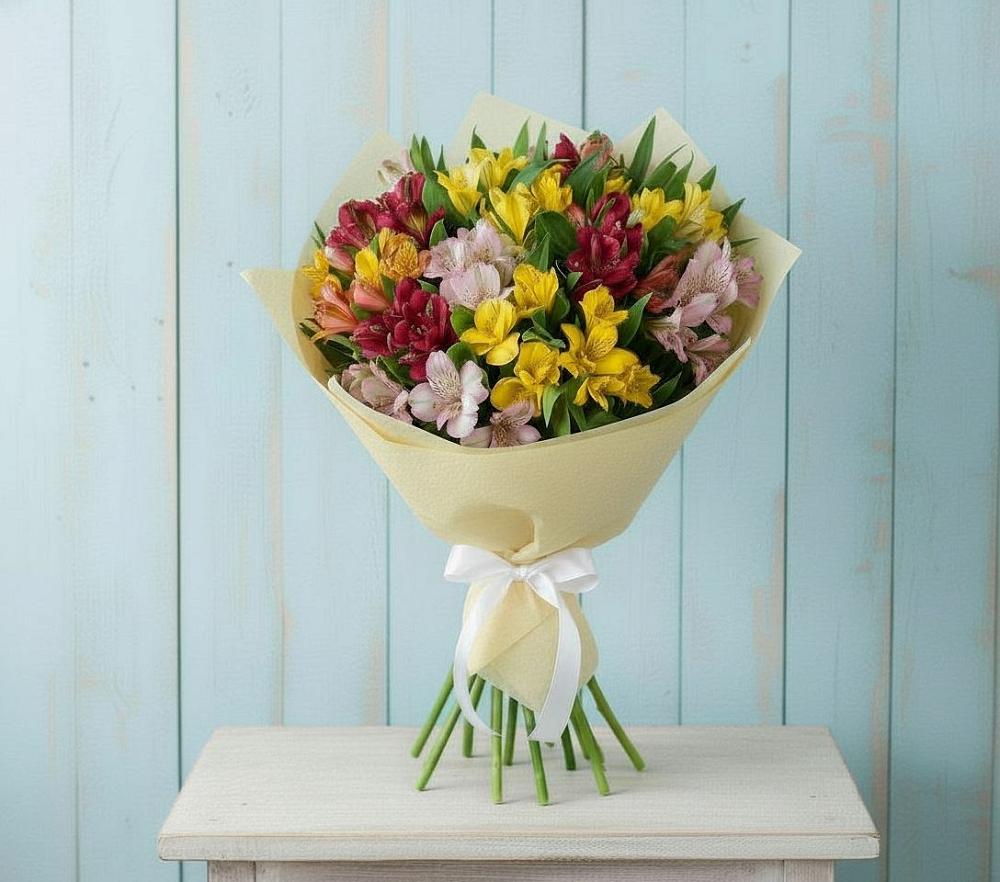 Букет цветов из: Альстромерии в Ермаковском