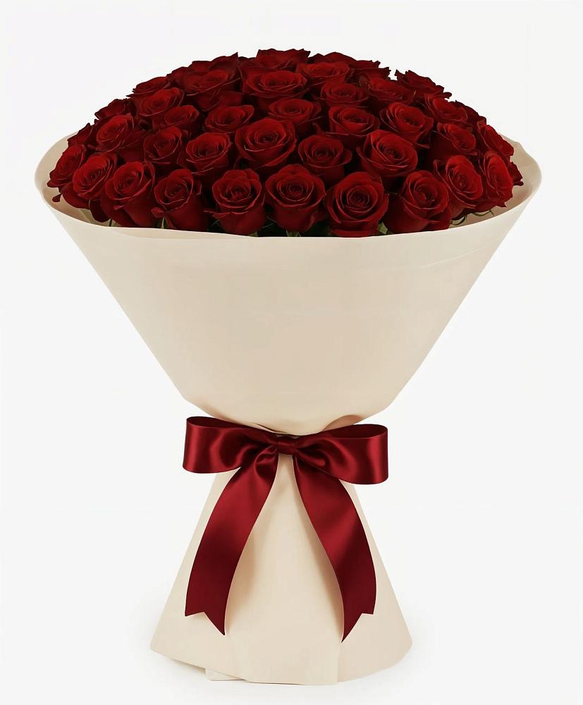 Букет 101 Бордовая роза Блэк Бакарра в Ермаковском