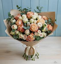 Букет цветов из:  Альстромерии и Розы в Ермаковском