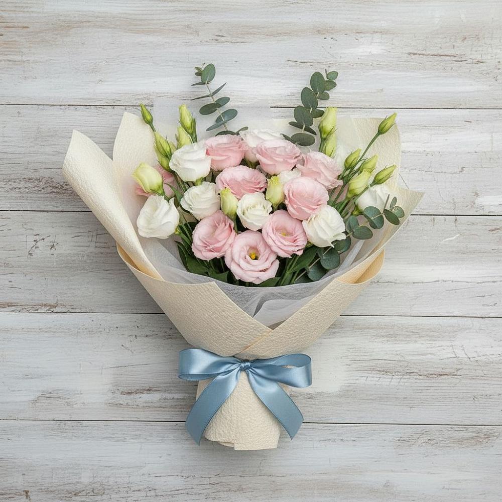 Букет цветов из: Лизиантусы в Ермаковском